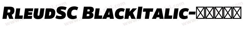 RleudSC BlackItalic字体转换